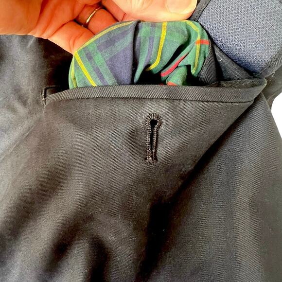 Brooks Brothers St Andrews Links Golf Shorts W34 Black 9”Inseam Tee/Glove Pocket - Picture 6 of 12